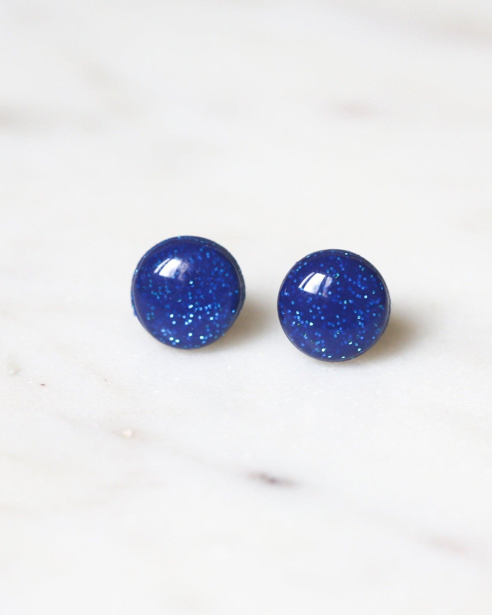 Blue under the stars stud earrings - Ollijewelry