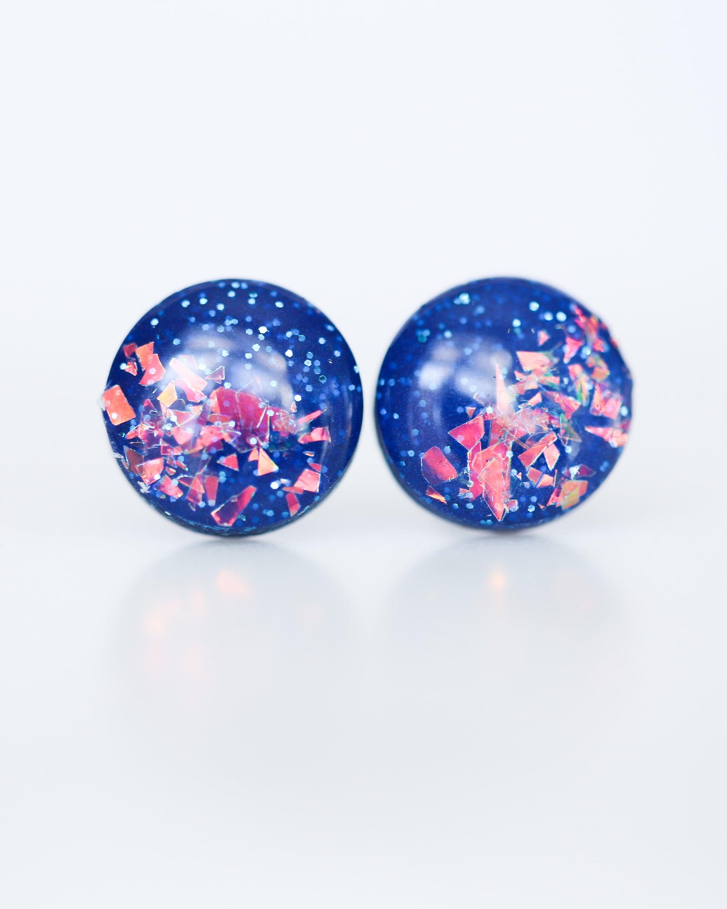 Blue under the stars studs earrings - Ollijewelry