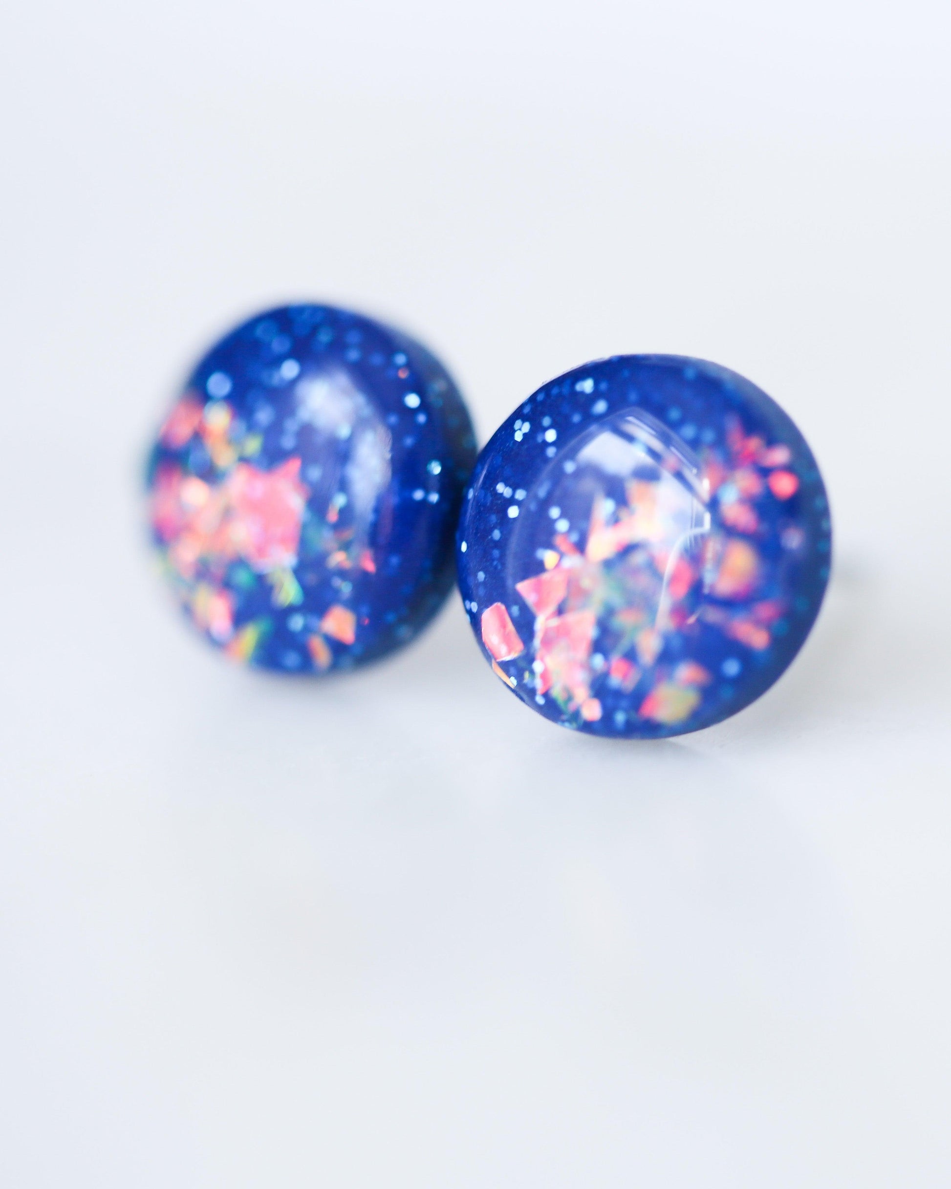 Blue under the stars studs earrings - Ollijewelry