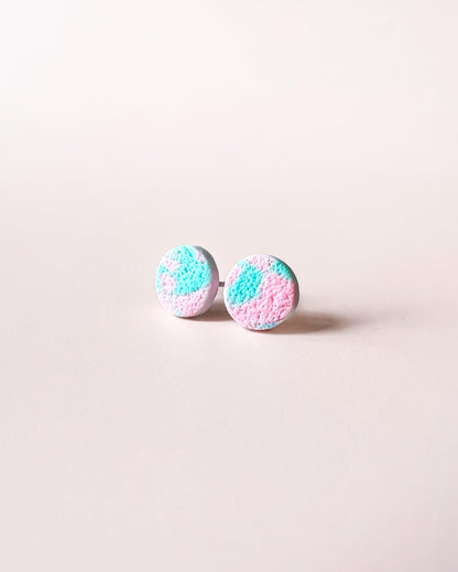 Bright matte surgical steel earrings, Hypoallergenic earrings for sensitive ears - Ollijewelry