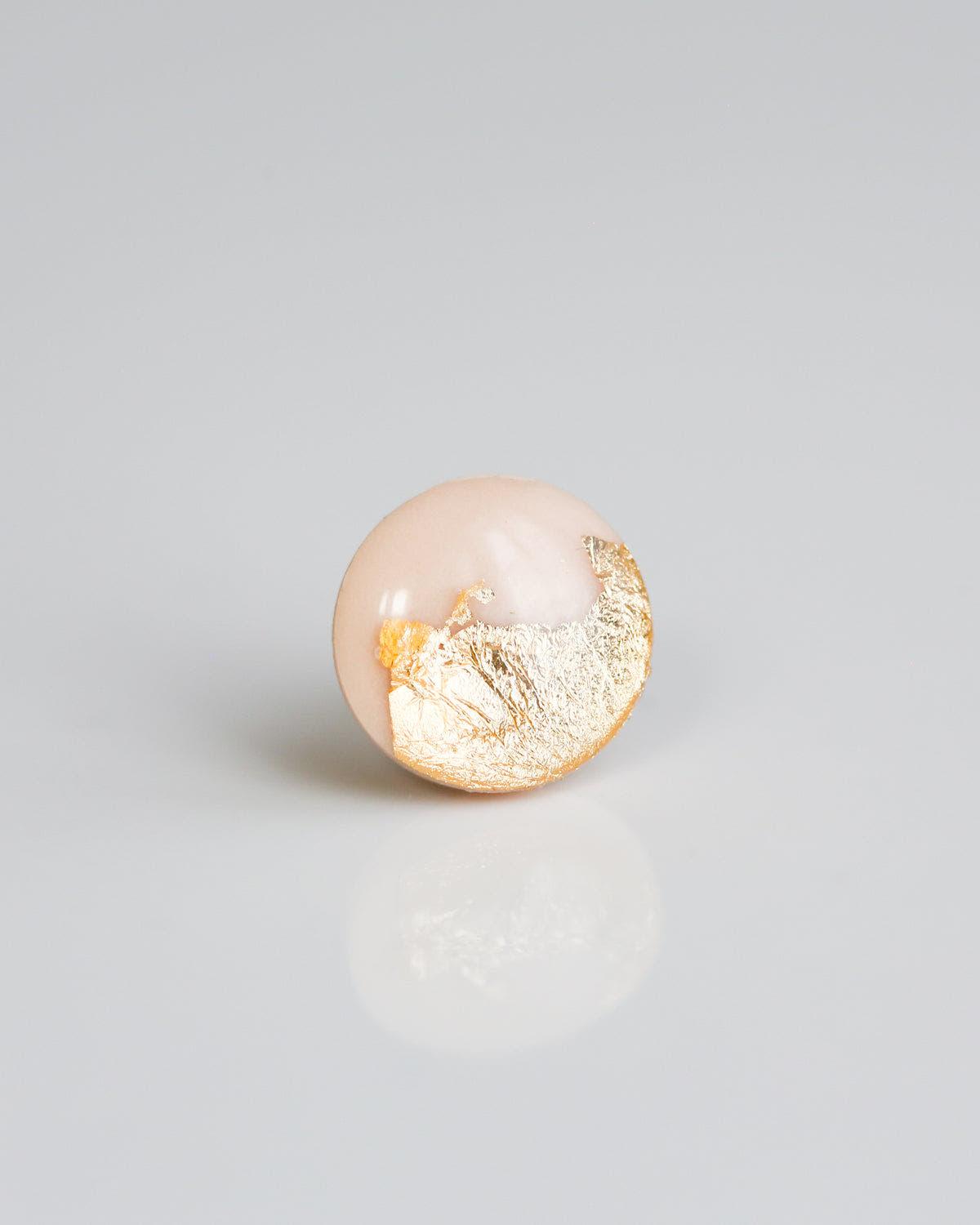 Champagne gold studs - Ollijewelry