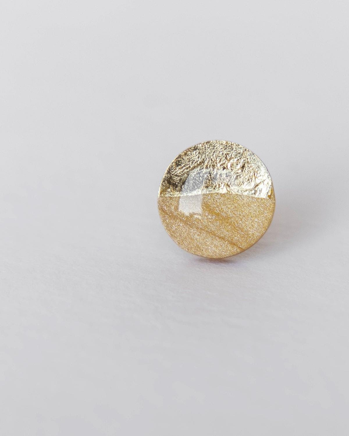 Champagne sparkly gold studs - Ollijewelry