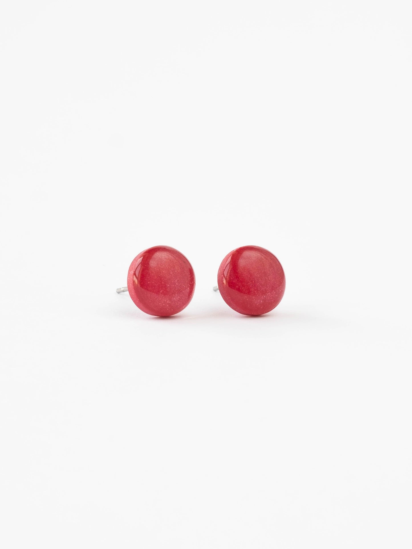 Cute red stud earrings - Ollijewelry