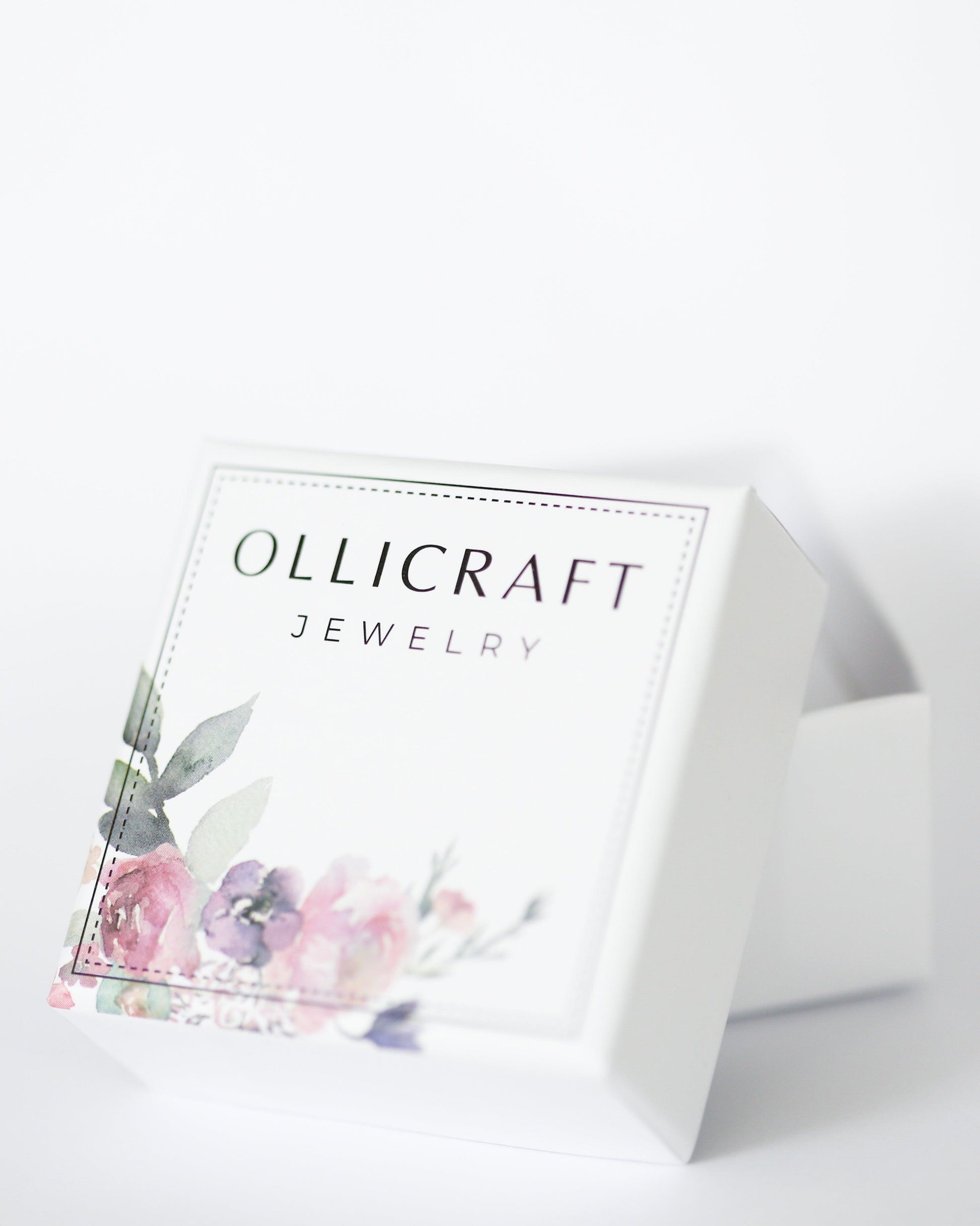 Delicate hand painted studs - Ollijewelry