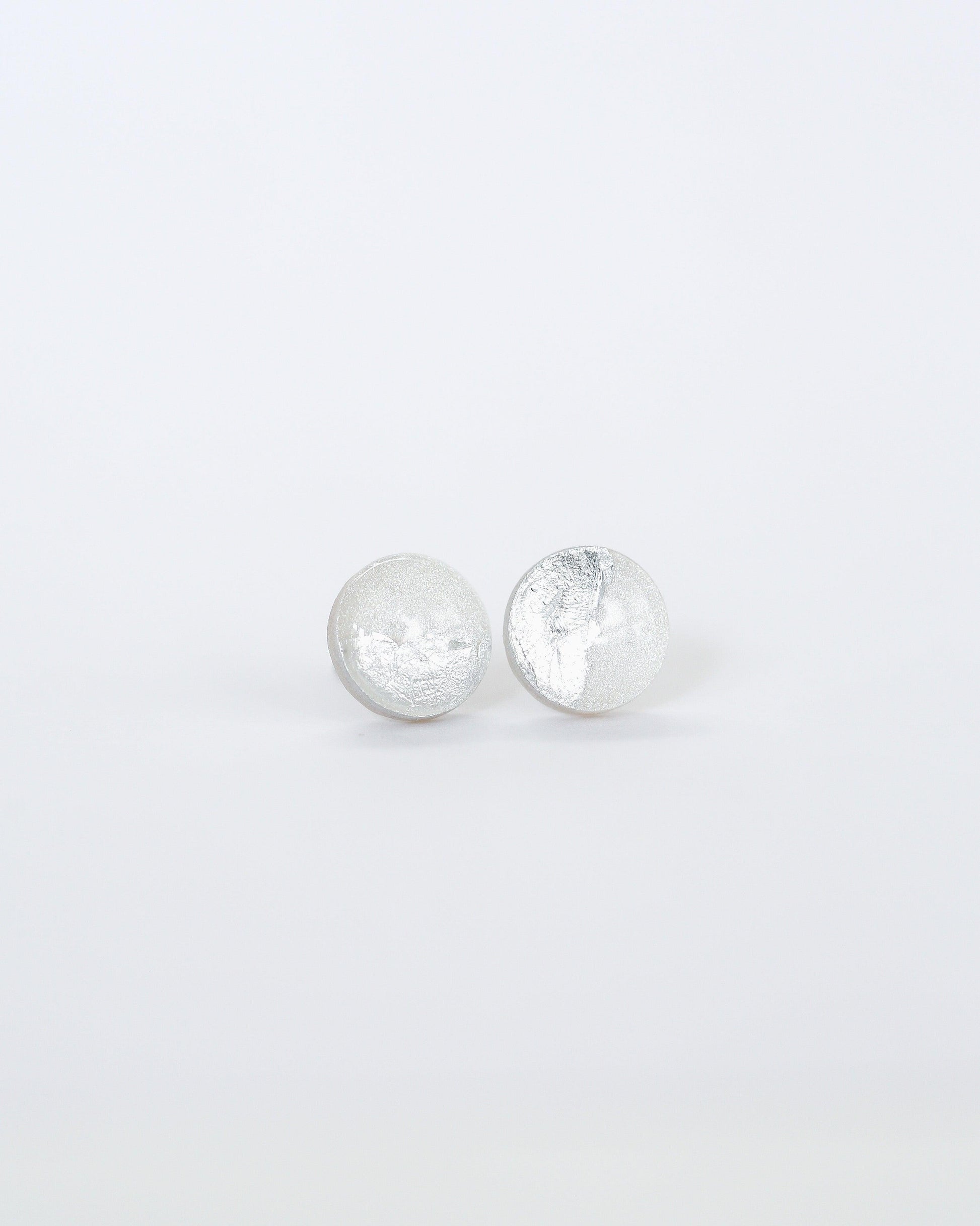 Delicate silver foil earrings - Ollijewelry