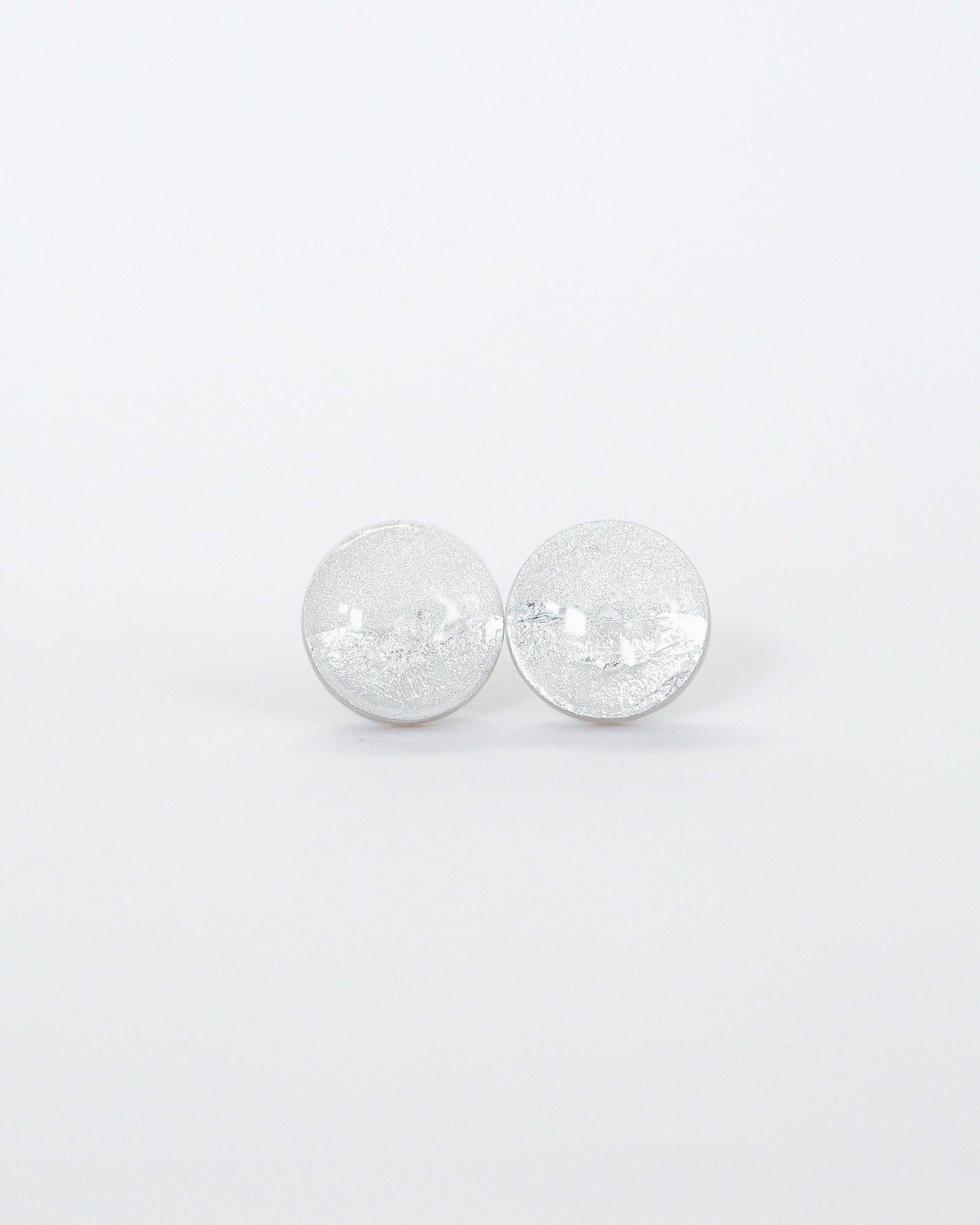 Delicate silver foil earrings - Ollijewelry