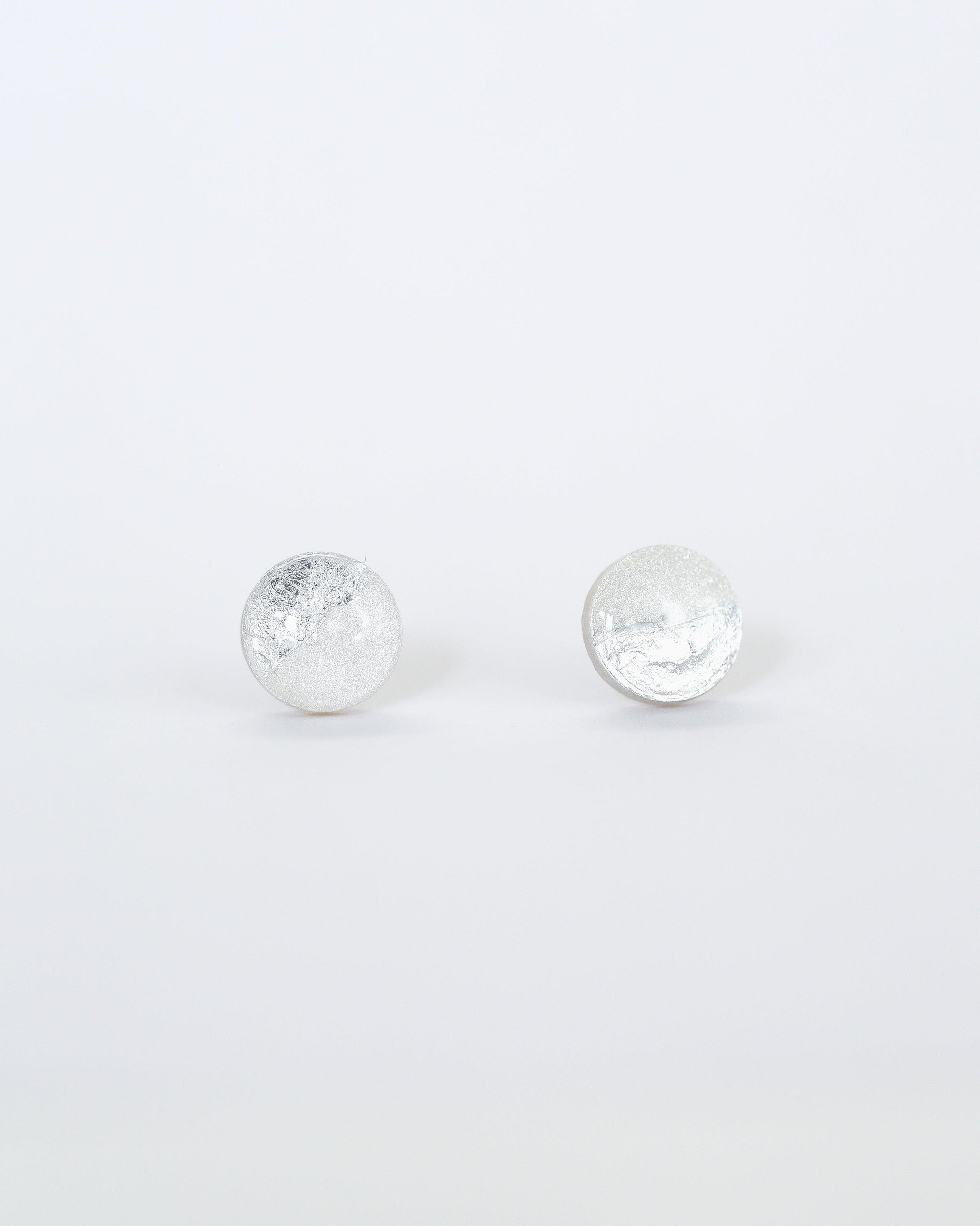 Delicate silver foil earrings - Ollijewelry