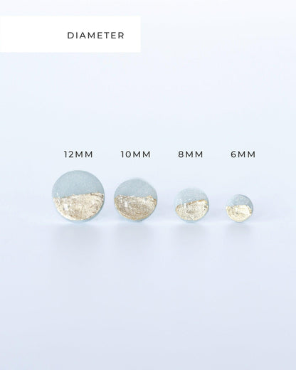 Delicate surgical steel earrings, Hypoallergenic studs for sensitive ears - Ollijewelry