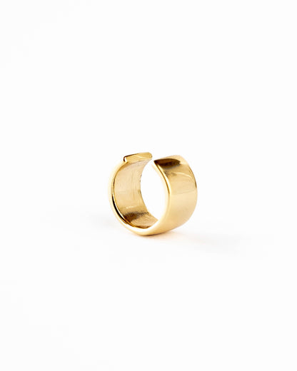 Gold cuff for no piercing ears - Ollijewelry