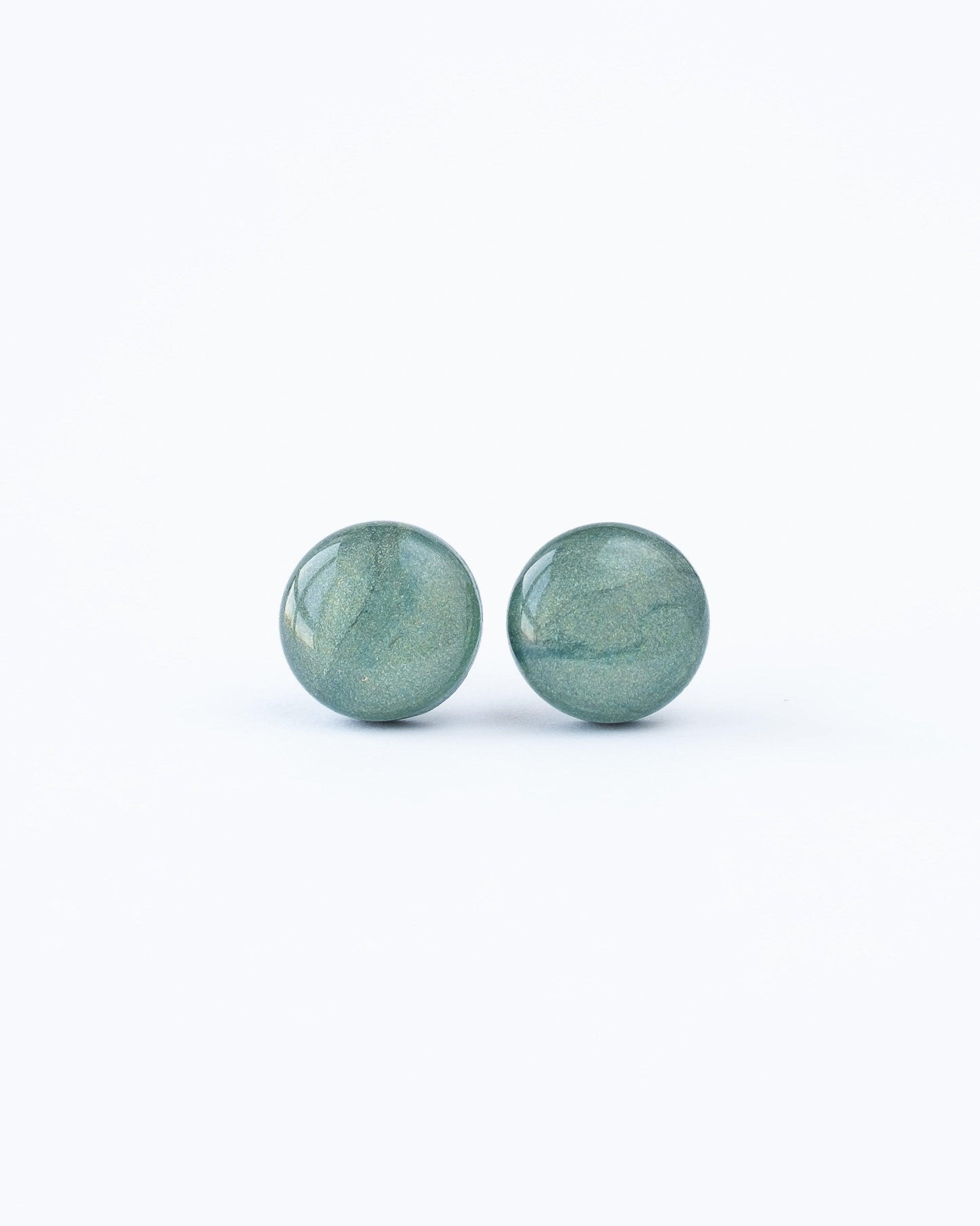 Green stellar stud earrings - Ollijewelry