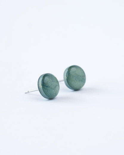 Green stellar stud earrings - Ollijewelry