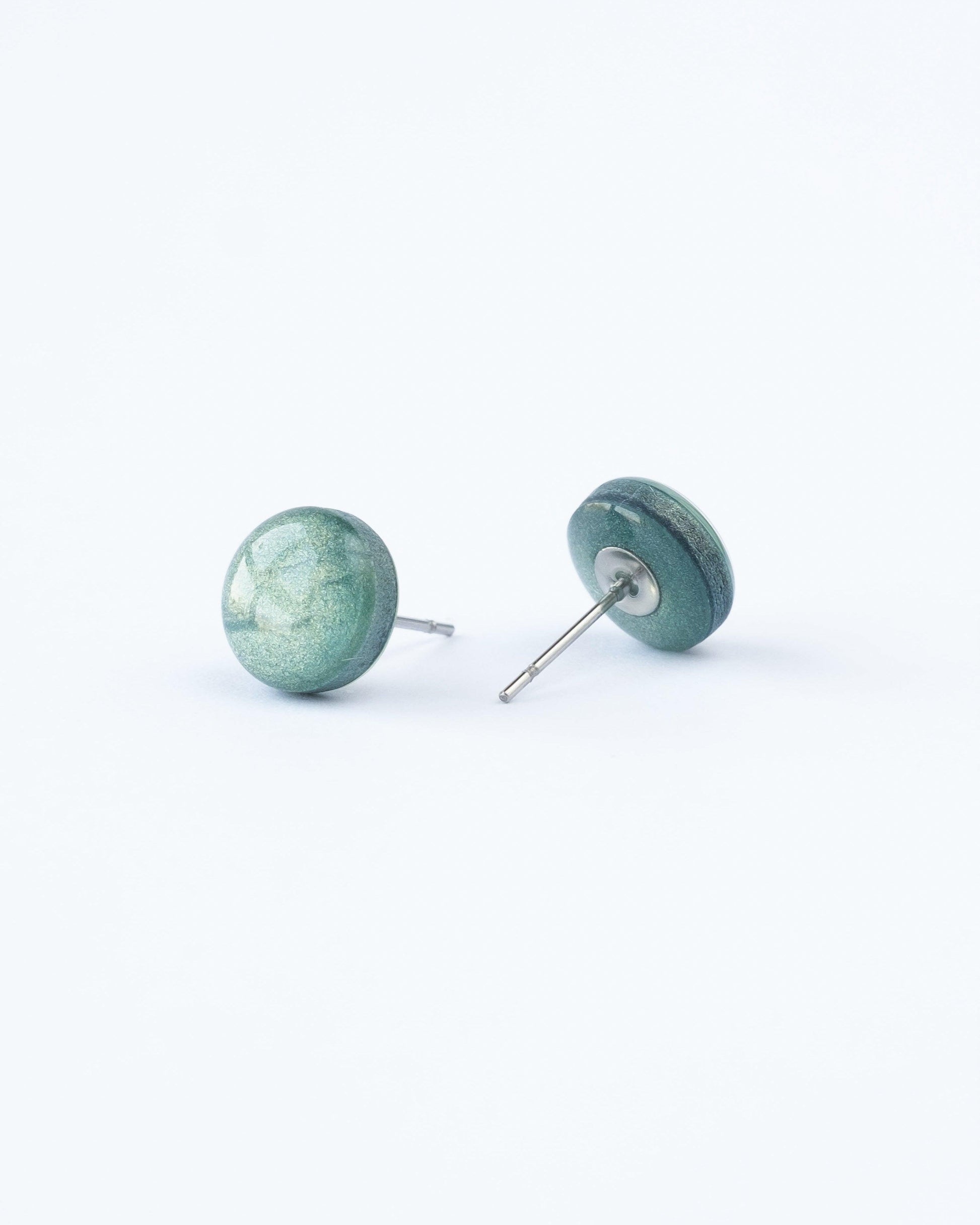 Green stellar stud earrings - Ollijewelry