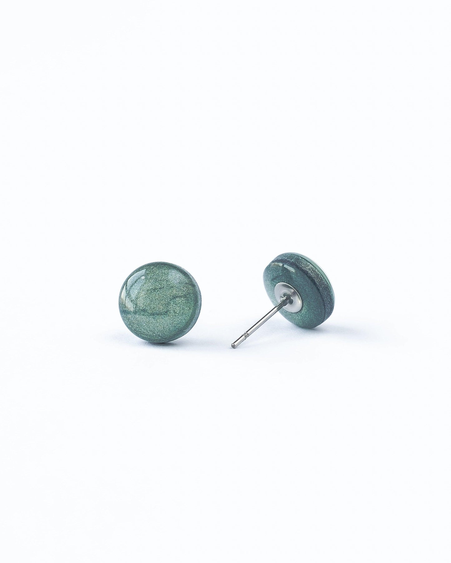 Green stellar stud earrings - Ollijewelry