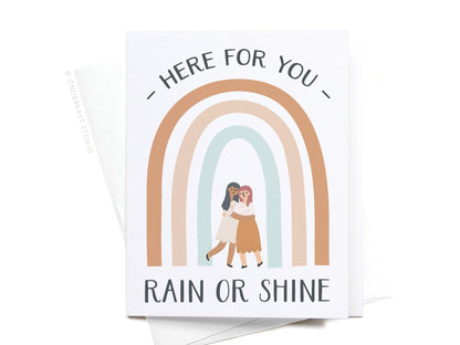 Here For You Rain or Shine Greeting Card - Ollijewelry