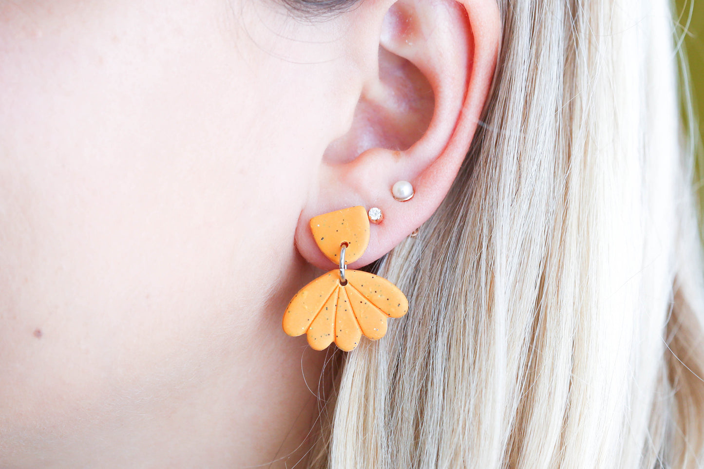 Floral delicate earring freeshipping - Ollijewelry
