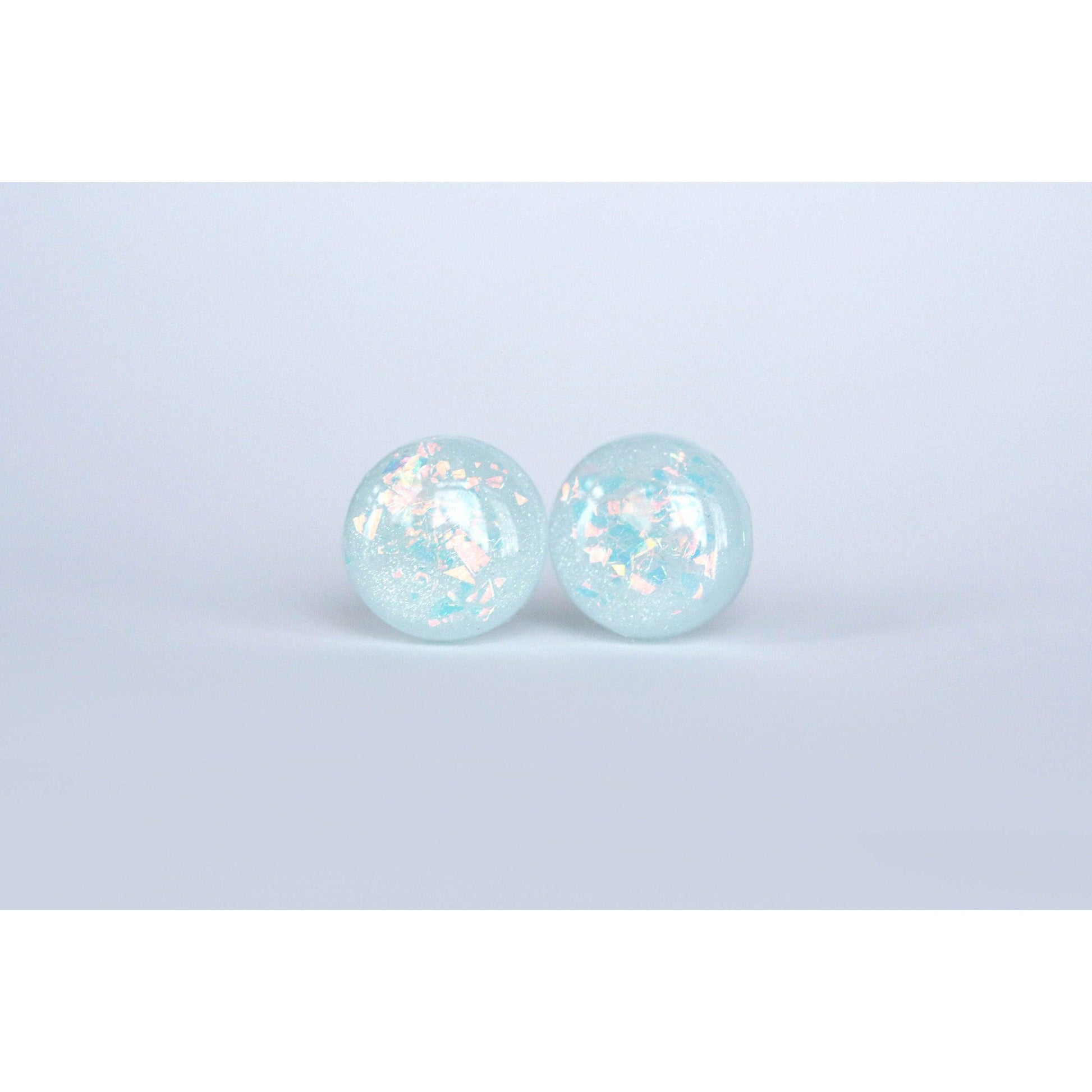 Sky blue sparkly earrings freeshipping - Ollijewelry