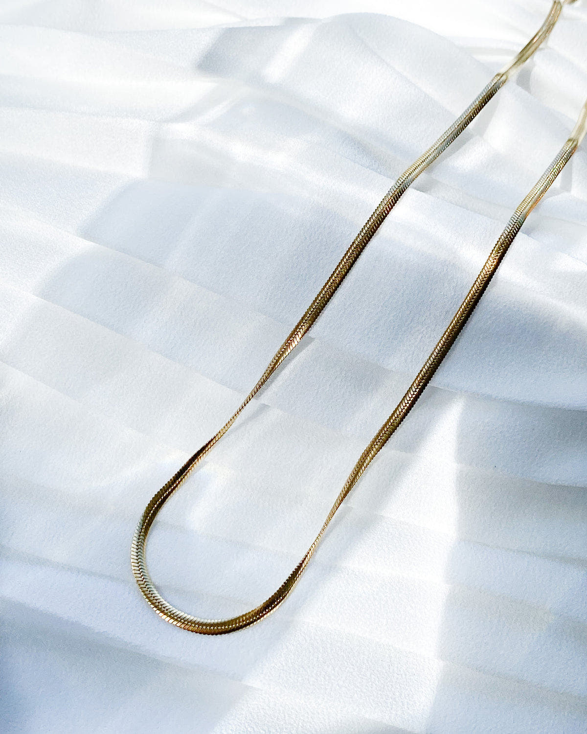 Bold Herringbone Chain Necklace freeshipping - Ollijewelry
