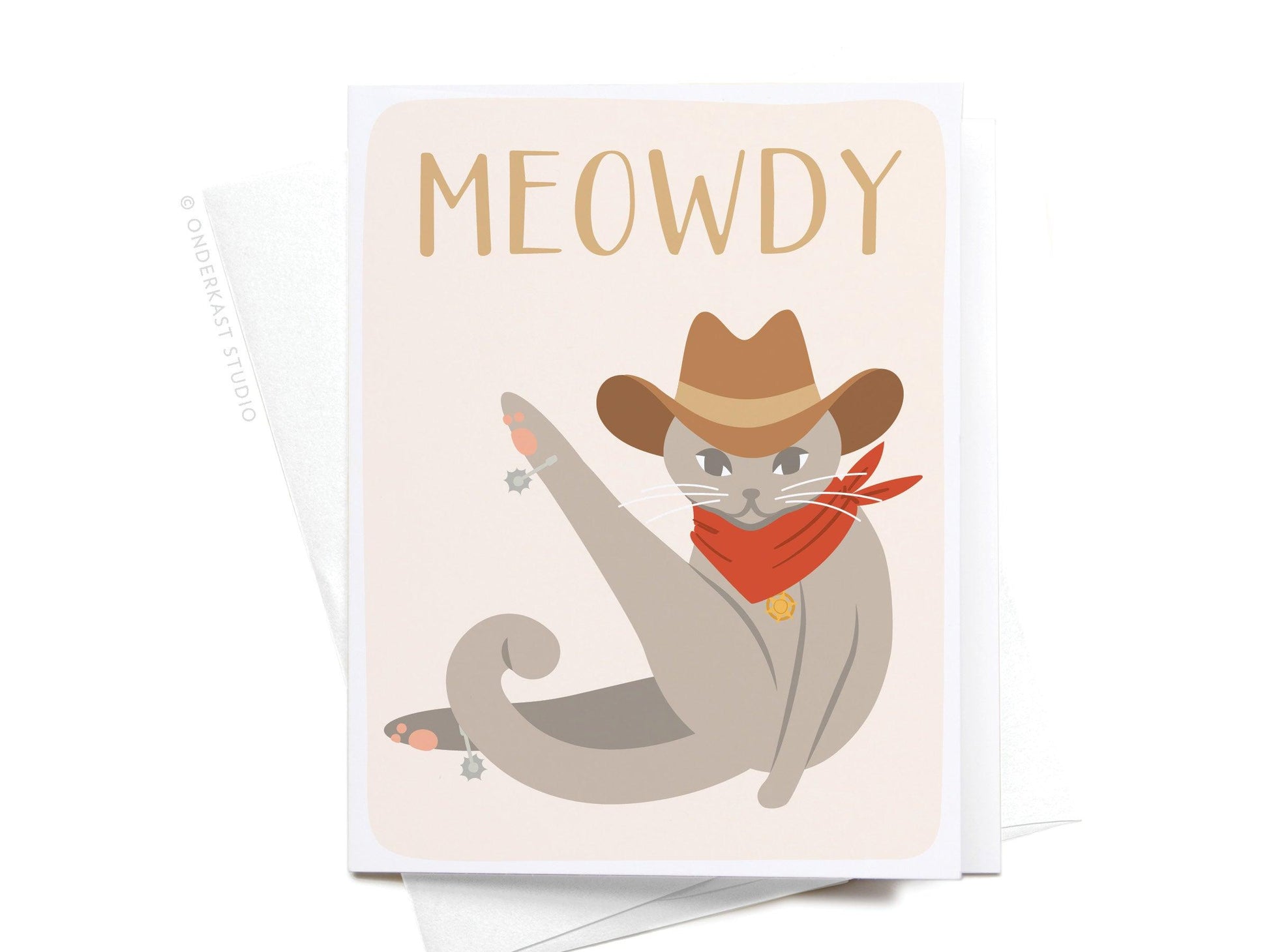 Meowdy Greeting Card - Ollijewelry