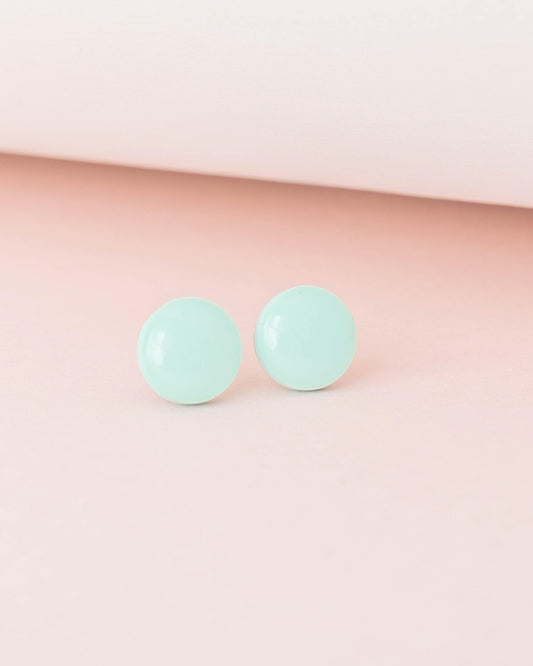 Mint delicate turquoise studs - Ollijewelry