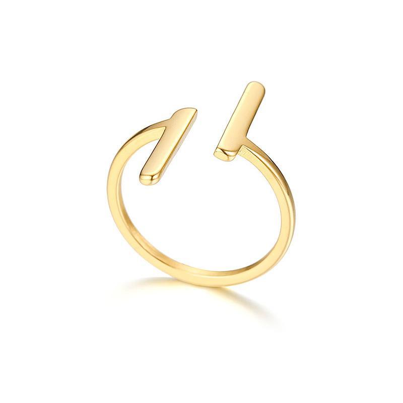 Parallel bar stylish ring - Ollijewelry