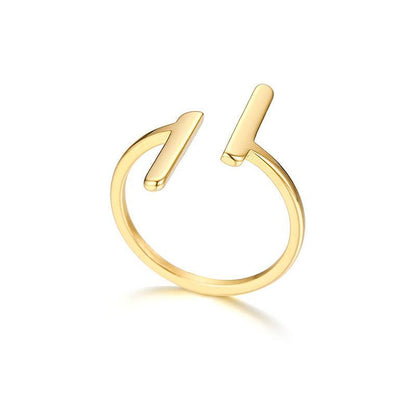 Parallel bar stylish ring - Ollijewelry