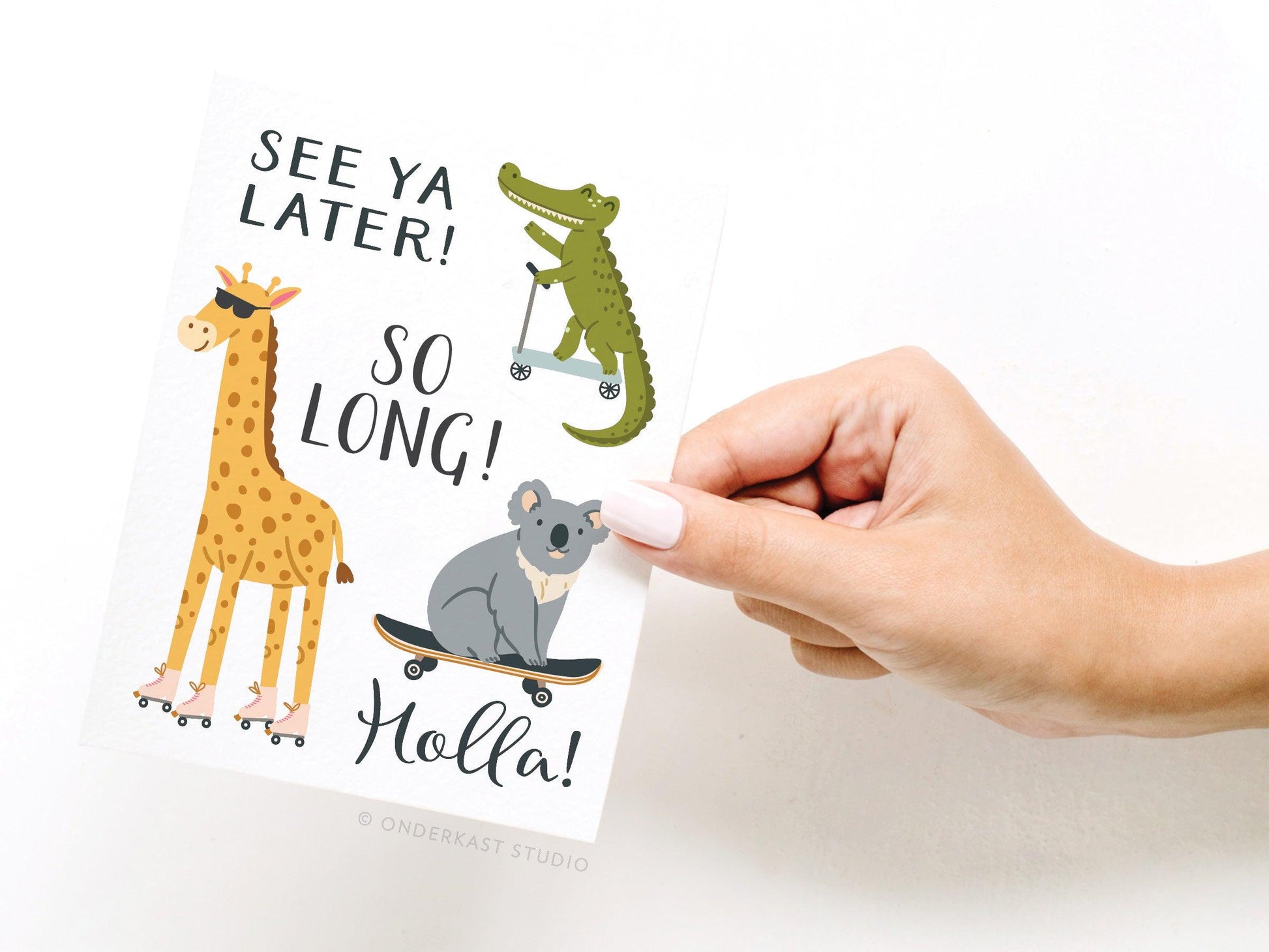 See Ya Later! Alligator Greeting Card - Ollijewelry