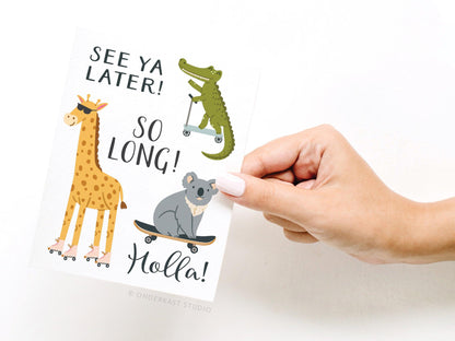 See Ya Later! Alligator Greeting Card - Ollijewelry