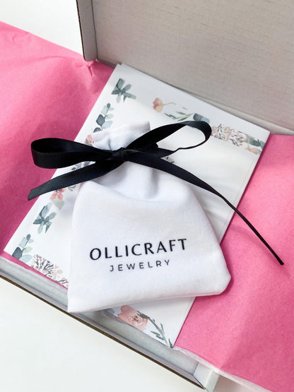 Silver stud earrings for sensitive ears - Ollijewelry