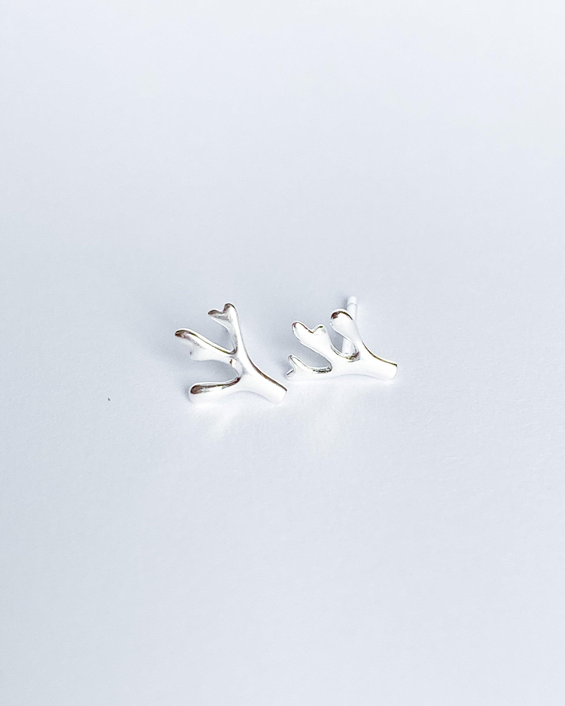 Tiny botanical earrings 925 sterling silver - Ollijewelry