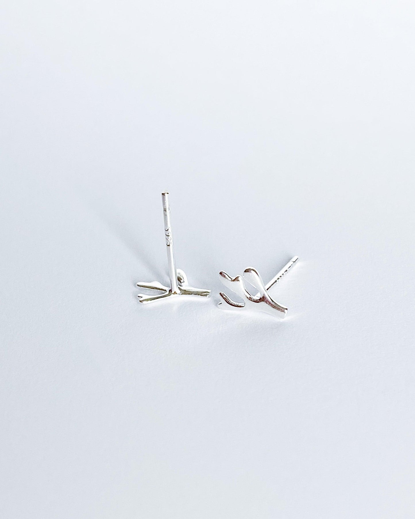 Tiny botanical earrings 925 sterling silver - Ollijewelry