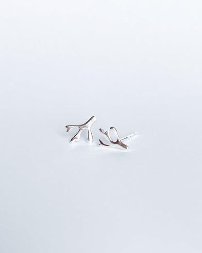 Tiny botanical earrings 925 sterling silver - Ollijewelry