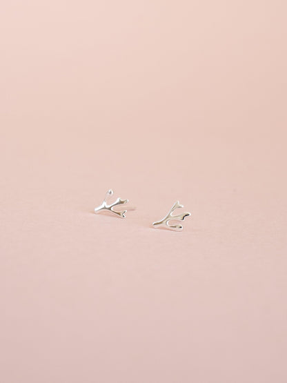 Tiny botanical earrings 925 sterling silver - Ollijewelry